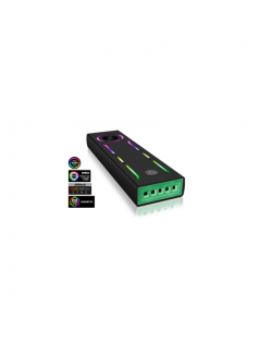 Raidsonic ICY BOX IB-G1826MF-C31 External Type-C gaming enclosure for M.2 NVMe SSD, ARGB Illumination USB 3.1 (Gen 2) Type-C and