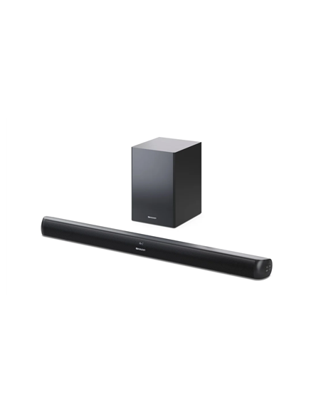 Sharp HT-SBW202 2.1 Soundbar with Wireless Subwoofer for TV above 40", HDMI ARC/CEC, Aux-in, Optical, Bluetooth, 92cm, Black