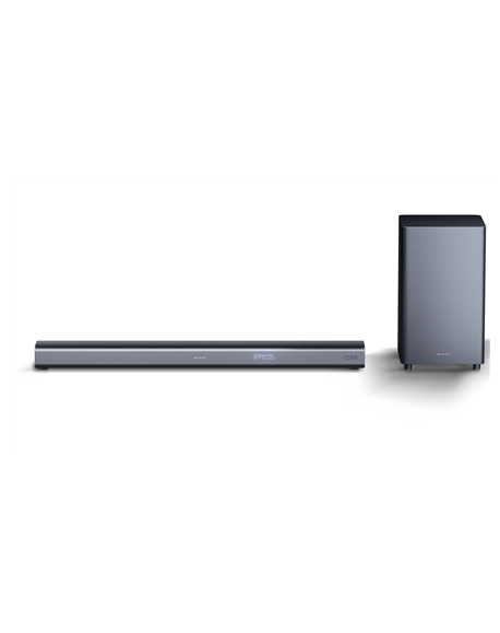 Sharp HT-SBW460 3.1 Soundbar with Wireless Subwoofer and Dolby Atmos for TV above 40", HDMI ARC/CEC, Bluetooth, 95cm, Black