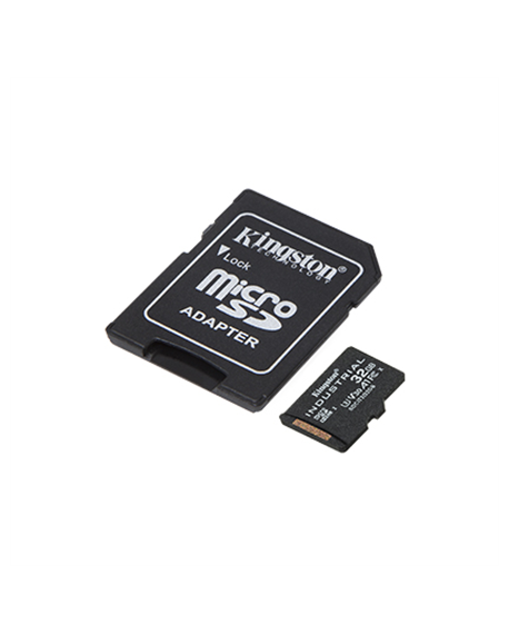 Kingston UHS-I 32 GB, microSDHC/SDXC Industrial Card, Flash memory class Class 10, UHS-I, U3, V30, A1, SD Adapter