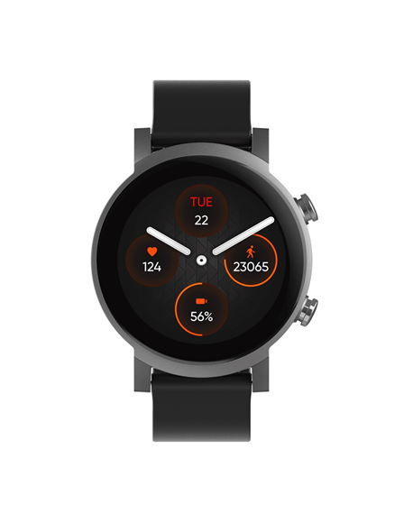 TicWatch E3 1.3”, Smart watch, GPS (satellite), 2.5D glass, Touchscreen, Heart rate monitor, Activity monitoring 24/7, Waterproo