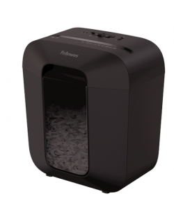 Fellowes Powershred LX25 Black, 11.5 L, Credit cards shredding, Cross-Cut Shredder, Paper handling standard/output 6 sheets per 