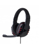 Gembird Glossy Black, Gaming headset with volume control, Built-in microphone, 3.5 mm