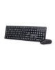 Gembird Keyboard and mouse KBS-W-01 Desktop set, Wireless, Keyboard layout US, Black, Mouse included, English, Numeric keypad, 390 g