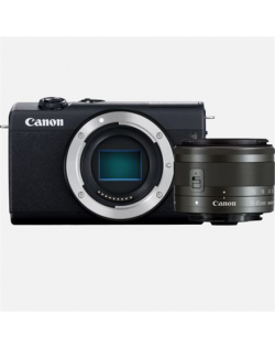 Canon EOS M200 + EF-M 15-45 IS STM SLR camera, Megapixel 24.1 MP, Image stabilizer, ISO 25600, Display diagonal 3.0 ", Wi-Fi, Au