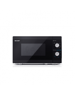 Sharp Microwave Oven with Grill YC-MG01E-B Free standing, 800 W, Grill, Black