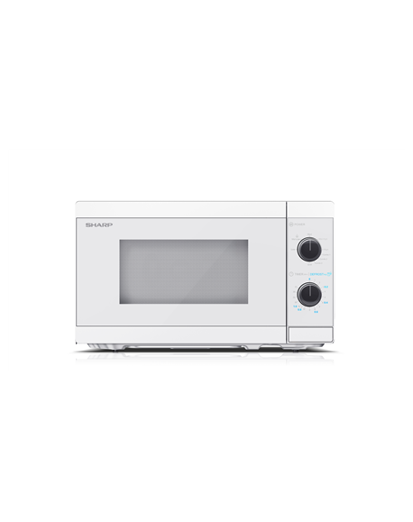 Sharp Microwave Oven with Grill YC-MG01E-C Free standing, 800 W, Grill, Crystal White