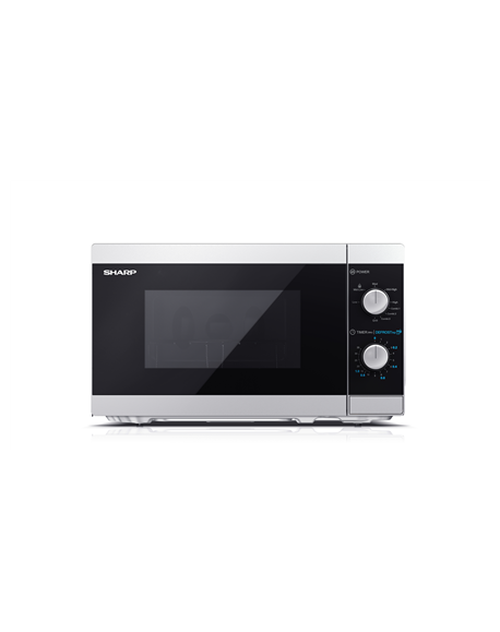 Sharp Microwave Oven with Grill YC-MG01E-S Free standing, 800 W, Grill, Silver