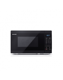 Sharp Microwave Oven with Grill YC-MG02E-B Free standing, 800 W, Grill, Black