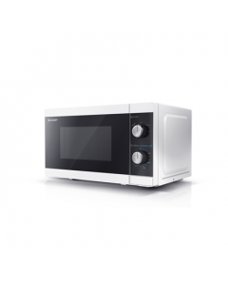 Sharp Microwave Oven YC-MS01E-W Free standing, 800 W, White