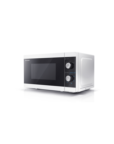 Sharp Microwave Oven YC-MS01E-W Free standing, 800 W, White