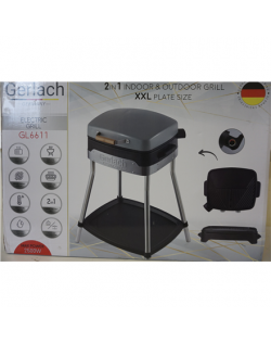 SALE OUT. Gerlach GL 6611 Electric Grill, Power 2000 W, Non-stick coating, Black/Grey Gerlach GL 6611 Electric Grill, 2500 W, Bl