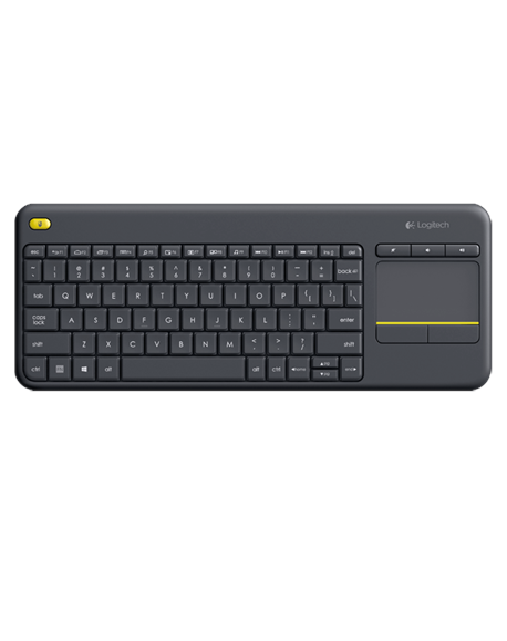 Logitech K400 Plus Wireless Touch Keyboard, Wireless, Keyboard layout QWERTY, USB port, Wireless connection Logitech 2.4 GHz Wir