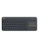 Logitech K400 Plus Wireless Touch Keyboard, Wireless, Keyboard layout QWERTY, USB port, Wireless connection Logitech 2.4 GHz Wir