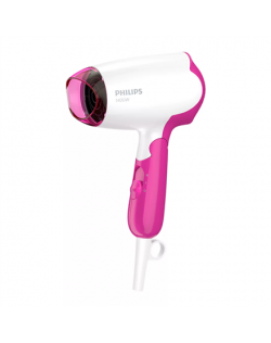 Philips Hair Dryer BHD003/00 1400 W, Number of temperature settings 2, White/Pink