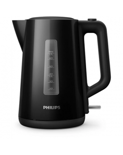 Philips Kettle HD9318/20 Electric, 2200 W, 1.7 L, Plastic, 360° rotational base, Black