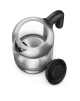 Philips Kettle HD9339/80 Electric, 2200 W, 1.7 L, Stainless steel/Glass, 360° rotational base, Black/Silver