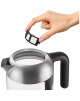 Philips Kettle HD9339/80 Electric, 2200 W, 1.7 L, Stainless steel/Glass, 360° rotational base, Black/Silver