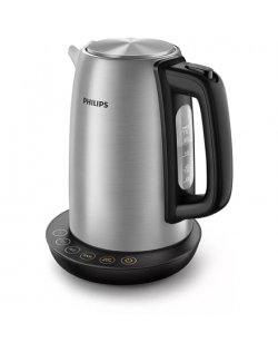 Philips Kettle HD9359/90 Electric, 2200 W, 1.7 L, Stainless steel/Plastic, 360° rotational base, Grey