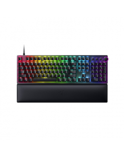 Razer Huntsman V2 Optical Gaming Keyboard, Clicky Purple Switch, Russian Layout, Wired, Black