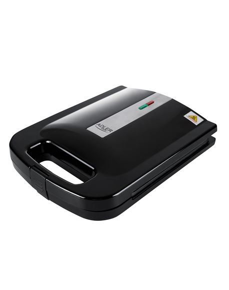 Adler Sandwich Maker AD 3055 200 W, Number of plates 4, Black