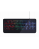 Gembird Slim "Rainbow" backlight multimedia keyboard KB-UML-03 USB Keyboard, Wired, US, Black