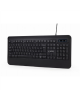 Gembird Slim "Rainbow" backlight multimedia keyboard KB-UML-03 USB Keyboard, Wired, US, Black