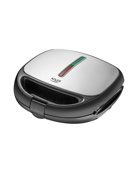 Adler Sandwich maker AD 3040 1200 W, Number of plates 5, Number of pastry 2, Ceramic coating, Black