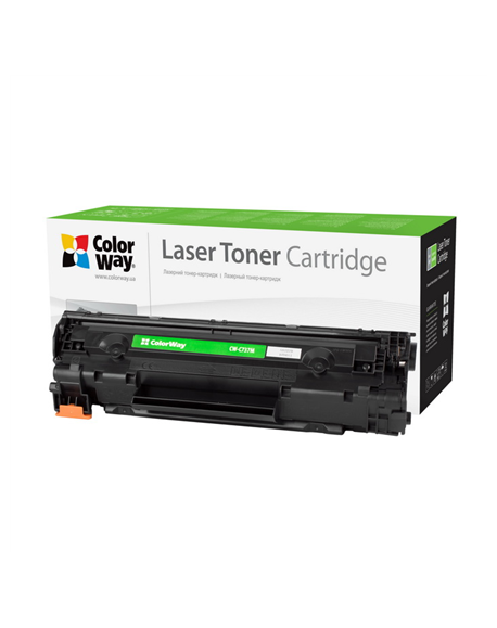 ColorWay Econom Toner Cartridge, Black, Canon 737, HP CF283X