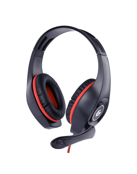 Gembird Gaming headset with volume control GHS-05-R Built-in microphone, Red/Black, Wired, Over-Ear