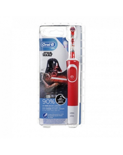 Oral-B Star wars Electric Toothbrush D100 Rechargeable, For kids, Number of teeth brushing modes 2, Red/White