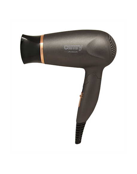 Camry Hair Dryer CR 2261 1400 W, Number of temperature settings 2, Metallic Grey/Gold