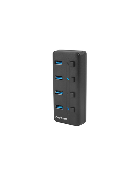 Natec USB 3.0 HUB, Mantis 2, 4-Port, On/Off with AC Adapter