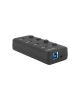 Natec USB 3.0 HUB, Mantis 2, 4-Port, On/Off with AC Adapter