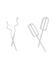 Adler Hand mixer AD 4225 Hand Mixer, 300 W, Number of speeds 5, Turbo mode, Stainless steel