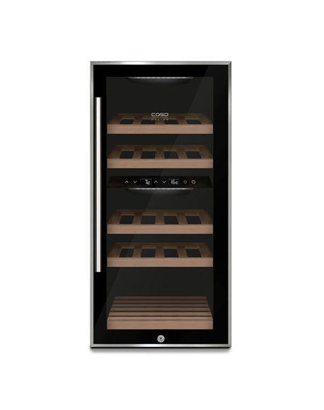 Caso Wine cooler WineComfort 24 Energy efficiency class G, Bottles capacity 24 bottles, Cooling type Compressor technology, Blac