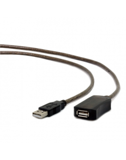 Cablexpert Active USB 2.0 extension cable UAE-01-10M USB, USB 2.0 female (type A), 10 m, Black