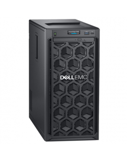 Dell PowerEdge T140 Tower, Intel Xeon, E-2224, 3.4 GHz, 8 MB, 4T, 4C, 1x16 GB, DDR4 UDIMM, 2666 MHz, 1000 GB, SATA, Up to 4 x 3.