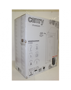 SALE OUT. Camry Wine Cooler CR 8068 Energy efficiency class A, Free standing, Bottles capacity 12, Black, DAMAGED PACKAGING