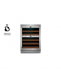 Caso Wine cooler WineChef Pro 40 Energy efficiency class G, Free standing, Bottles capacity Up to 40 bottles, Cooling type Compressor technology, Silver