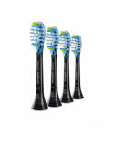 Philips Toothbrush Heads HX9044/33 Sonicare C3 Premium Plaque Heads, For adults and kids, Number of brush heads included 4, Sonic technology, Black