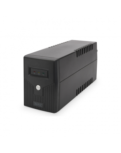 Digitus Line-Interactive UPS DN-170063, 600VA, 360W, 1x 12V/7Ah battery, 2x CEE 7/7 outlet, 2x RJ-11, 1x USB 2.0 type B, LED, Si