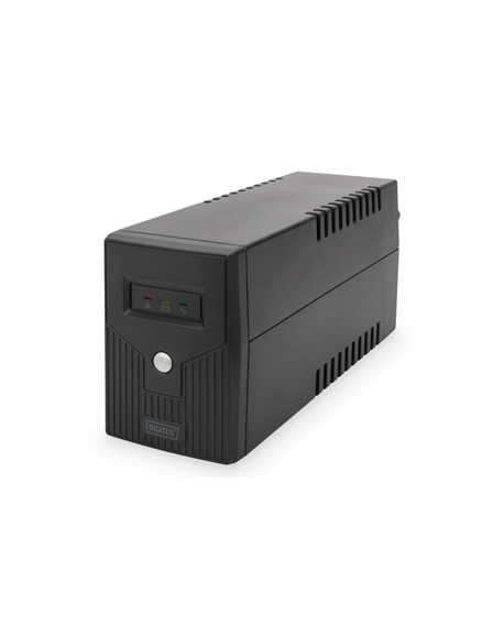 Digitus Line-Interactive UPS DN-170063, 600VA, 360W, 1x 12V/7Ah battery, 2x CEE 7/7 outlet, 2x RJ-11, 1x USB 2.0 type B, LED, Si