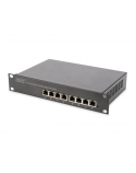 Digitus 8-port Gigabit Ethernet PoE switch DN-95317 10/100/1000 Mbps (RJ-45), Unmanaged, Rack mountable, Power supply type Internal, Ethernet LAN (RJ-45) ports 8