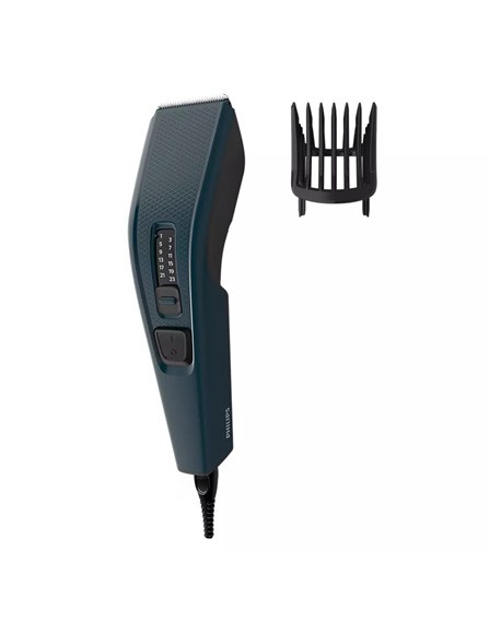 Philips Hair clipper series 3000 HC3505/15 Corded, Number of length steps 13, Step precise 2 mm, Black/Blue