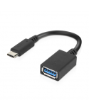 Lenovo 0.14 m, Black, USB-C to USB-A Adapter