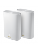 Asus ZenWiFi AX Hybrid (XP4) (2pk White) 802.11ax, 574+1201 Mbit/s, Ethernet LAN (RJ-45) ports 2, Mesh Support Yes, MU-MiMO Yes, 1 x USB 3.0 Gen 1, White