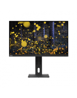 Lenovo ThinkVision E27q-20 65 ", IPS, QHD, 16:9, 4 ms, 350 cd/m², Raven Black, 75 Hz, DisplayPorts quantity 1, 2560 x 1440, HDMI