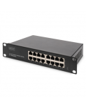 Digitus 16-port Gigabit Ethernet Switch DN-80115 10/100/1000 Mbps (RJ-45), Unmanaged, Rack mountable, Power supply type Internal, Ethernet LAN (RJ-45) ports 16