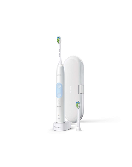Philips Sonicare ProtectiveClean 5100 Electric Toothbrush HX6859/29 Cordless, Number of brush heads included 2, White/Light Blue